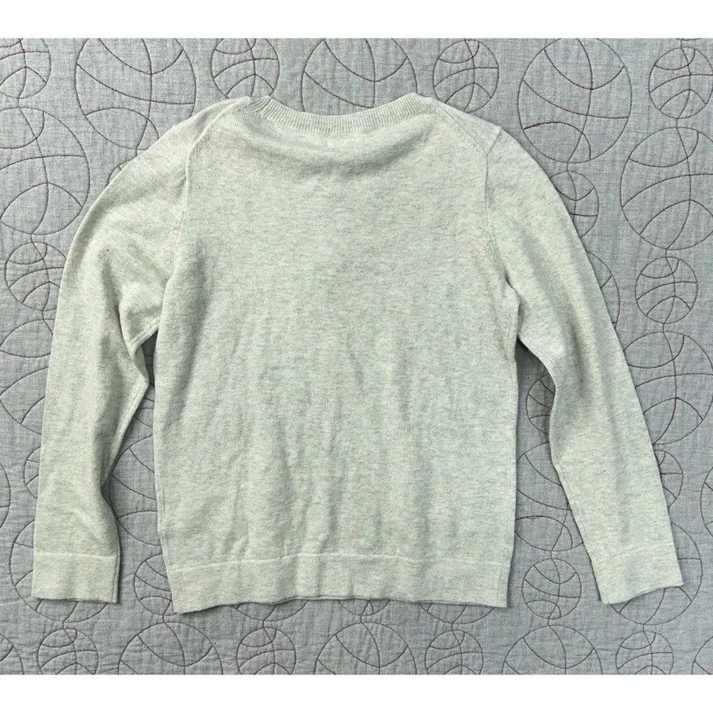 Crewcuts‎ Sweater Gray Embroidered Red Apple / Girls' Medium